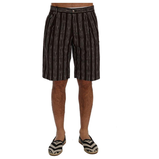 Dolce & Gabbana Bordeaux White Striped Hemp Casual Shorts1728,67345645728,Bordeaux,Clothing,Dolce & Gabbana,IT44 | XS,Knee Length - Shorts - Clothing,Material: 100% Cotton,Men,Men - Clothing,New with tags,Shorts - Clothing,Shorts - Men - Clothing