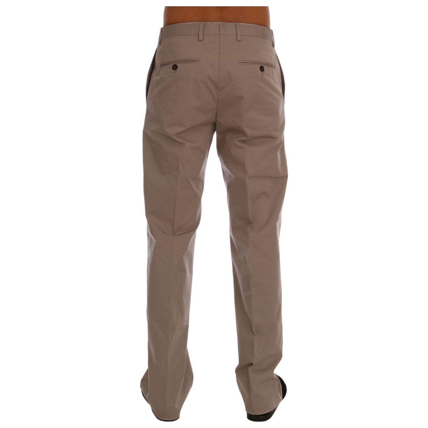 Dolce & Gabbana Beige Cotton Stretch Chinos Pants1728,4% Elastane,67345645728,Beige,Chino Pants - Pants - Clothing,Clothing,Dolce & Gabbana,IT44 | XS,Jeans & Pants - Men - Clothing,Material: 96% Cotton,Men,Men - Clothing,New with tags,Pants - Clothing