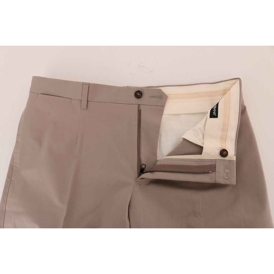 Dolce & Gabbana Beige Cotton Stretch Chinos Pants1728,4% Elastane,67345645728,Beige,Chino Pants - Pants - Clothing,Clothing,Dolce & Gabbana,IT44 | XS,Jeans & Pants - Men - Clothing,Material: 96% Cotton,Men,Men - Clothing,New with tags,Pants - Clothing