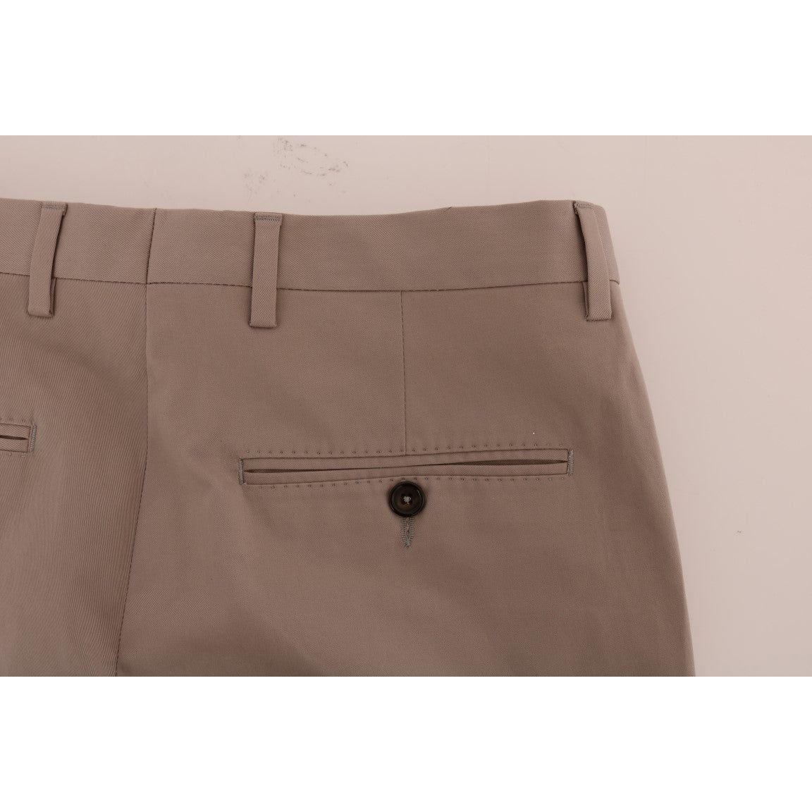 Dolce & Gabbana Beige Cotton Stretch Chinos Pants1728,4% Elastane,67345645728,Beige,Chino Pants - Pants - Clothing,Clothing,Dolce & Gabbana,IT44 | XS,Jeans & Pants - Men - Clothing,Material: 96% Cotton,Men,Men - Clothing,New with tags,Pants - Clothing