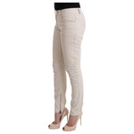 Ermanno Scervino White Slim Fit Casual Jeans SIG30299-3