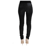 Acht Black Denim Cotton Bottoms Slim Fit Jeans SIG30415-1