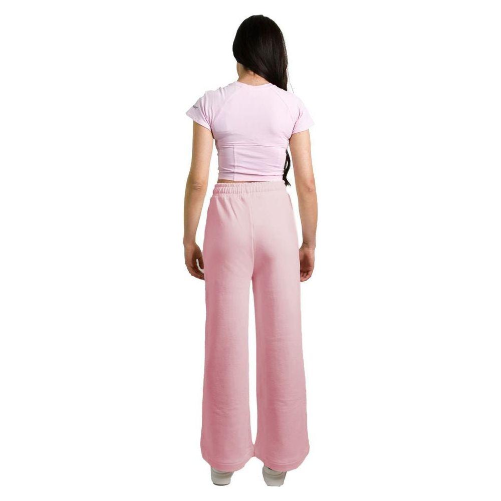 Hinnominate Pink Cotton Women Palazzo Pants