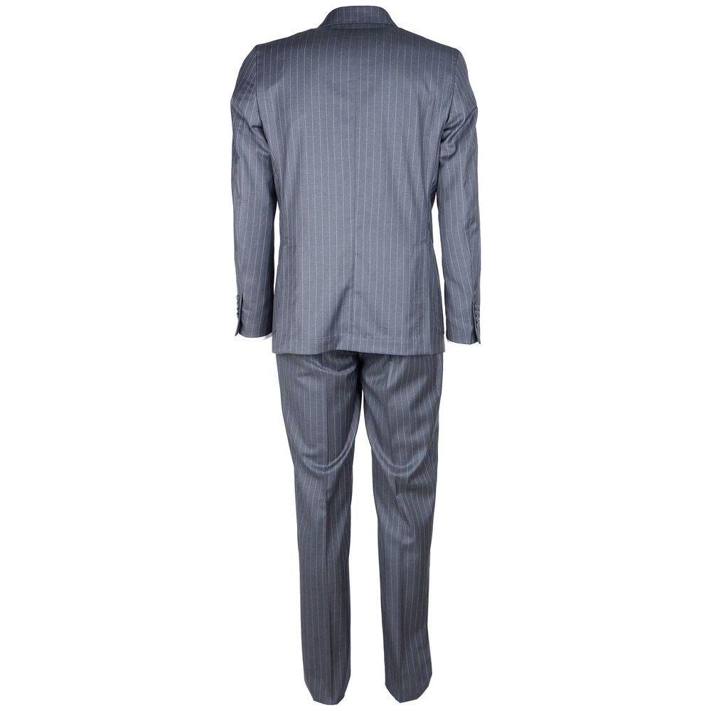 Made in Italy Gray Wool Men's Suit ER-12990-IT52 | XL