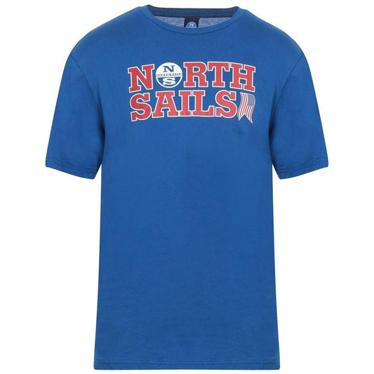 North Sails Light Blue Cotton Men T-Shirt