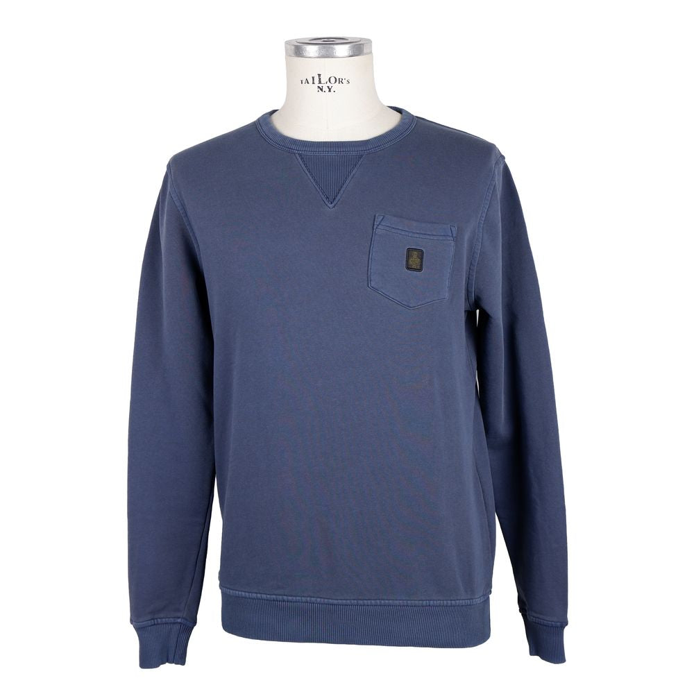Refrigiwear Blue Cotton Sweatshirt