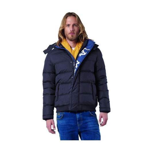 La Martina Blue Nylon Men's Jacket MAN COATS & JACKETS