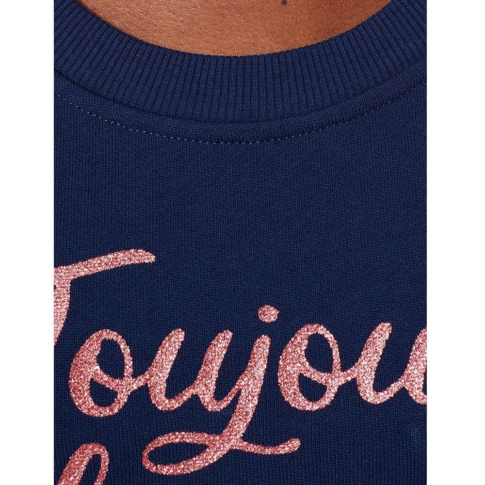 Love Moschino Blue Cotton Women Sweater