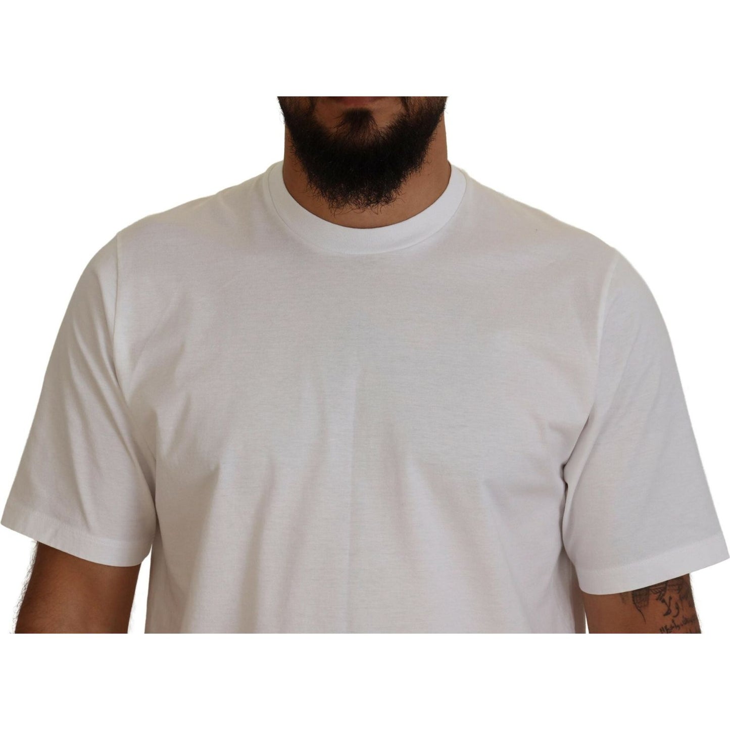 Dsquared² White Cotton Short Sleeves Crewneck T-shirt