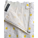 Dolce & Gabbana White Floral A-line Mini Skirt