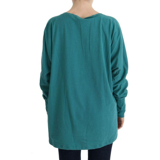 John Galliano Green Cotton Oversized Sweater TUI10023-1
