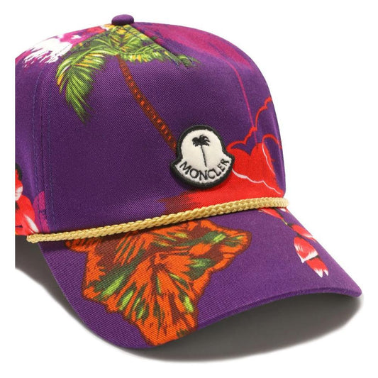 Moncler x Palm Angels Purple Cotton Men Cap MO-13230-UNI