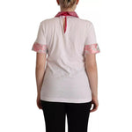 Dolce & Gabbana White Sartoria T-shirt Button Wide Collar Top MAN T-SHIRTS