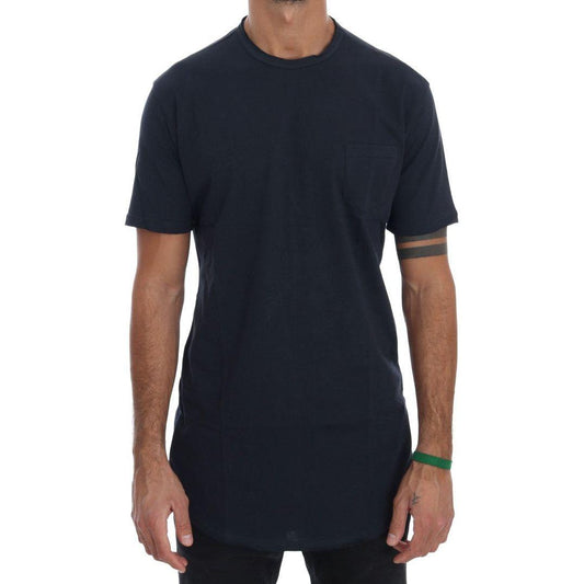 Daniele Alessandrini Blue Cotton Crewneck T-Shirt1728,67345645728,Blue,Clothing,Daniele Alessandrini,Material: 100% Cotton,Men,Men - Clothing,New with tags,S,T-Shirts - Clothing,T-Shirts - Men - Clothing,T-Shirts - T-Shirts - Clothing