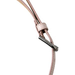 Dolce & Gabbana Light Pink Leather Silver Metal Buckle Belt