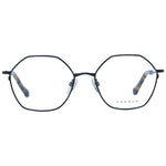 Sandro Black Women Glasses Frame with geometric full-rim design, stainless steel material, and demo lenses. Size 56-17-135.