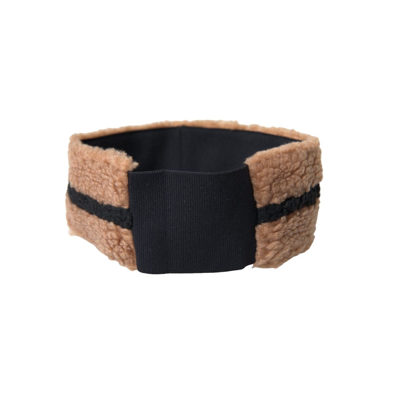 Dolce & Gabbana Brown Black Fleece Wool Head Band Hat Men