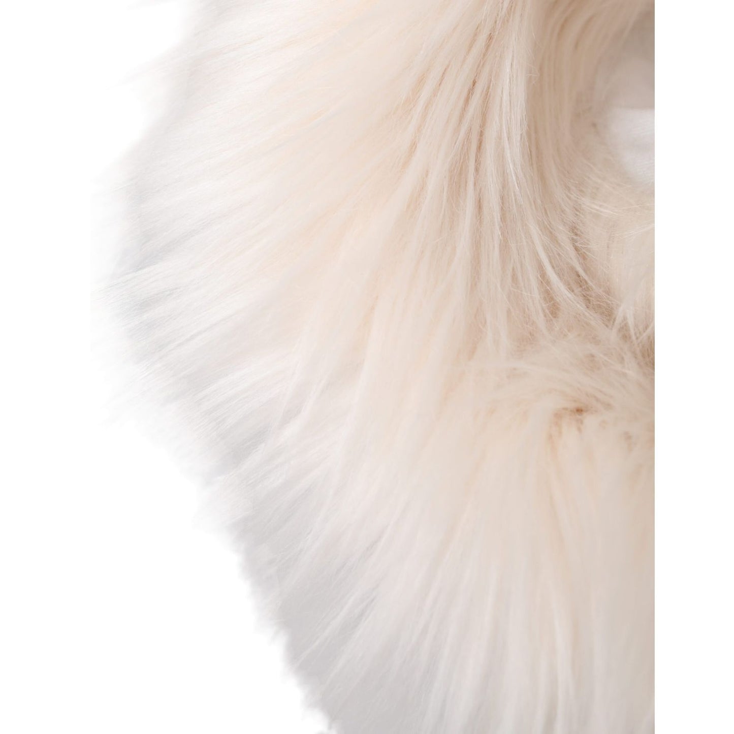 Dolce & Gabbana White Acrylic Fur Womens Bucket Hat