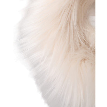 Dolce & Gabbana White Acrylic Fur Womens Bucket Hat