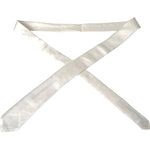 Dolce & Gabbana White Silk Blend Adjustable Tie Men