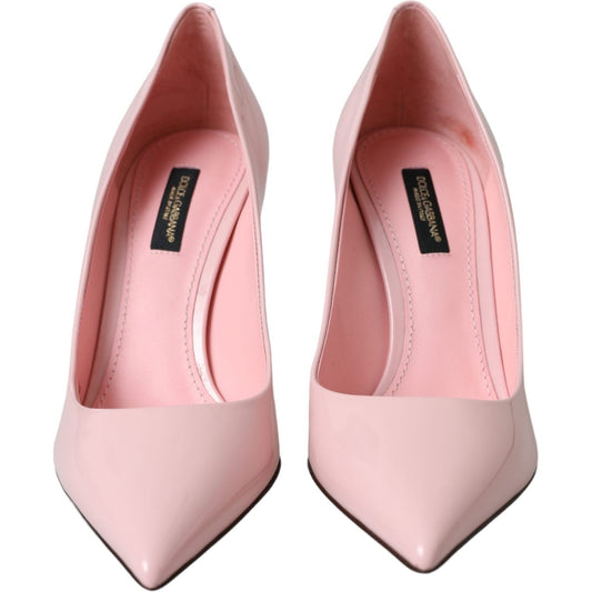 Dolce & Gabbana Light Pink Patent Leather Pumps Heels Shoes LA11136-40.5