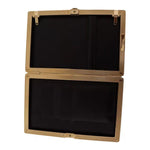 Dolce & Gabbana Black Silk Gold Frame Clutch Evening Party Purse Bag