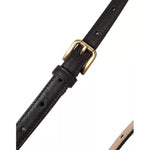 Dolce & Gabbana Dark Brown Leather Gold Metal Buckle Women Belt