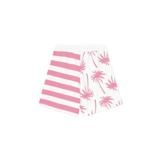 Comme Des Fuckdown Chic Pink Striped Drawstring Shorts CO-9774-XS