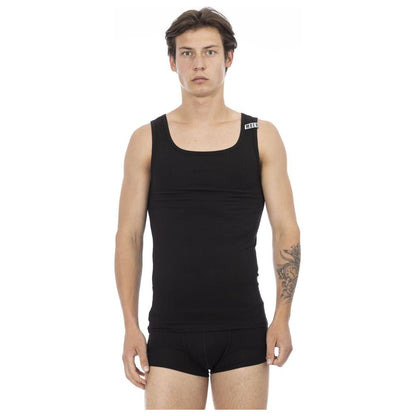 Bikkembergs Black Cotton Men's Tank Top