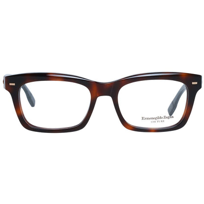 Ermenegildo Zegna Brown Plastic Glasses (Frames)