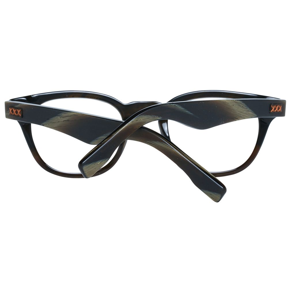Ermenegildo Zegna Olive Plastic Glasses (Frames)