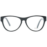 Tod's Black Women Glasses Frame, plastic full-rim round style, 53-15-140 size with branded case included, spring hinge, demo lenses.
