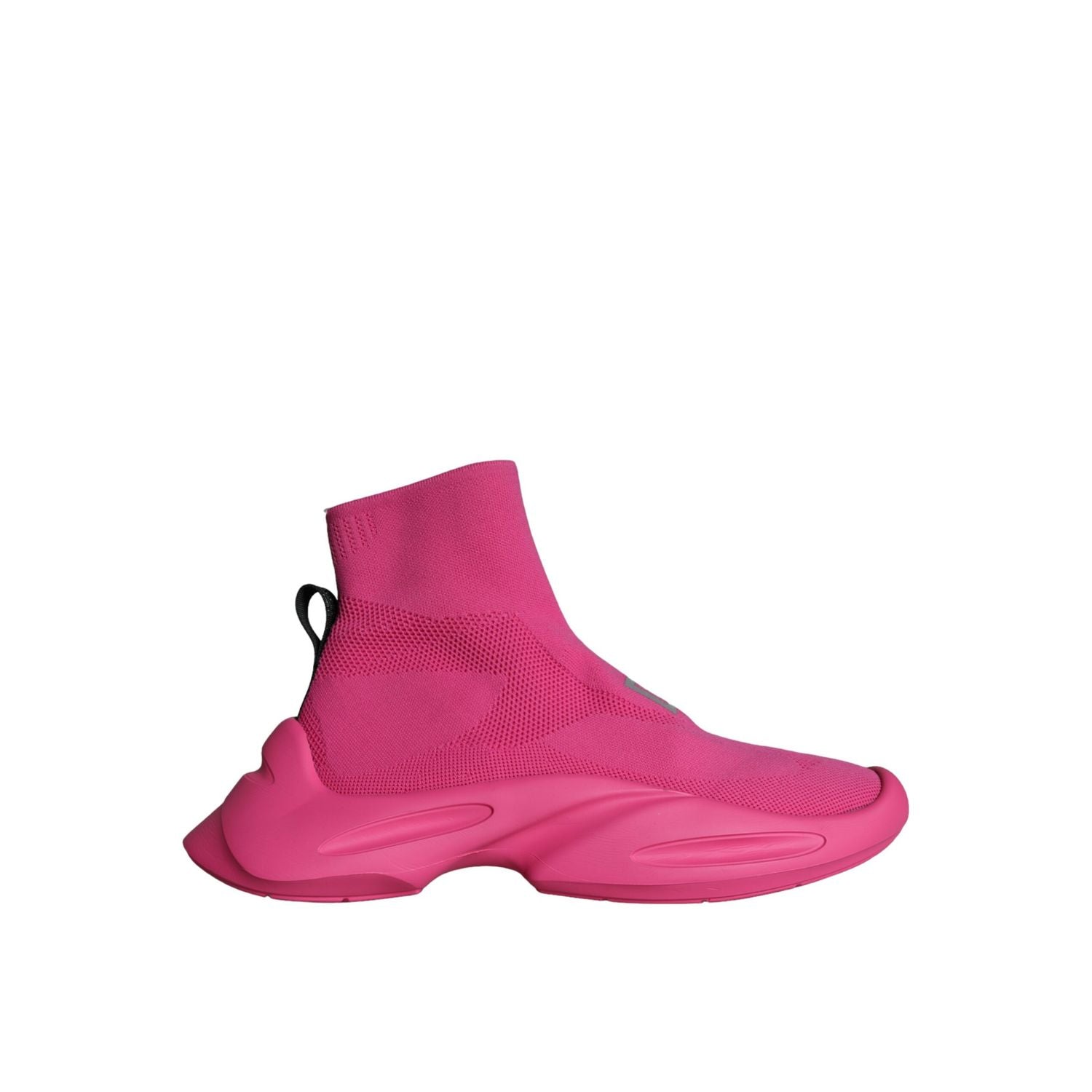 Dolce & Gabbana Pink Logo Print Slip On Socks Sneakers Shoes