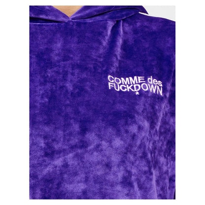 Comme Des Fuckdown Purple Polyester Women Sweater