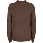 Yes Zee Brown Acrylic Women Sweater YE-13708-XL
