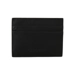 Billionaire Italian Couture Black Leather Cardholder Wallet Wallet