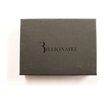 Billionaire Italian Couture Black Leather Cardholder Wallet Wallet