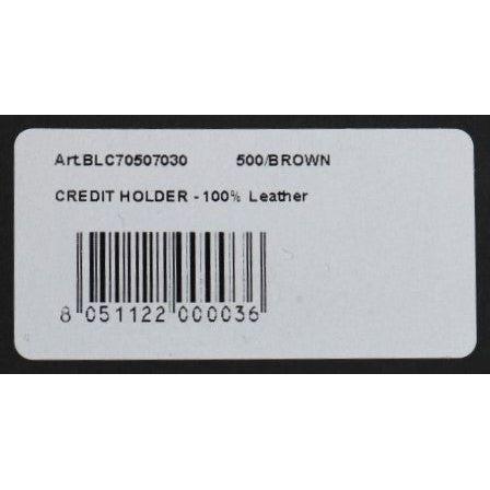 Billionaire Italian Couture Brown Leather Cardholder Wallet