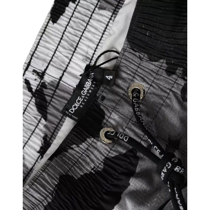 Dolce & Gabbana Multicolor Camouflage DG Logo Beachwear Shorts Swimwear