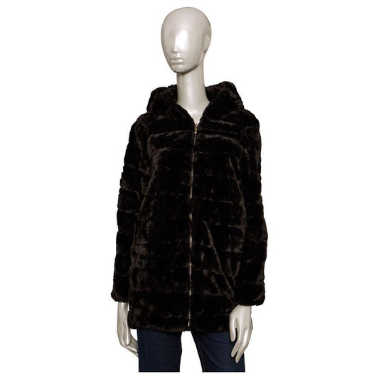 Baldinini Trend Black Polyester Women's Coat