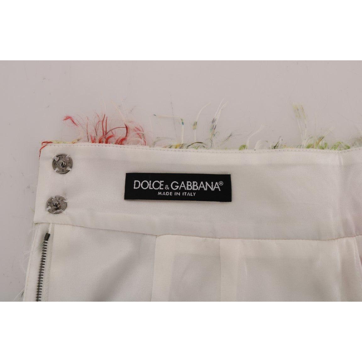 Dolce & Gabbana Floral Patterned Pencil Straight Skirt