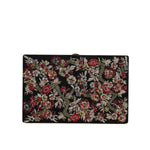 Dolce & Gabbana Multicolor Floral Gold Frame Clutch Evening Purse Bag