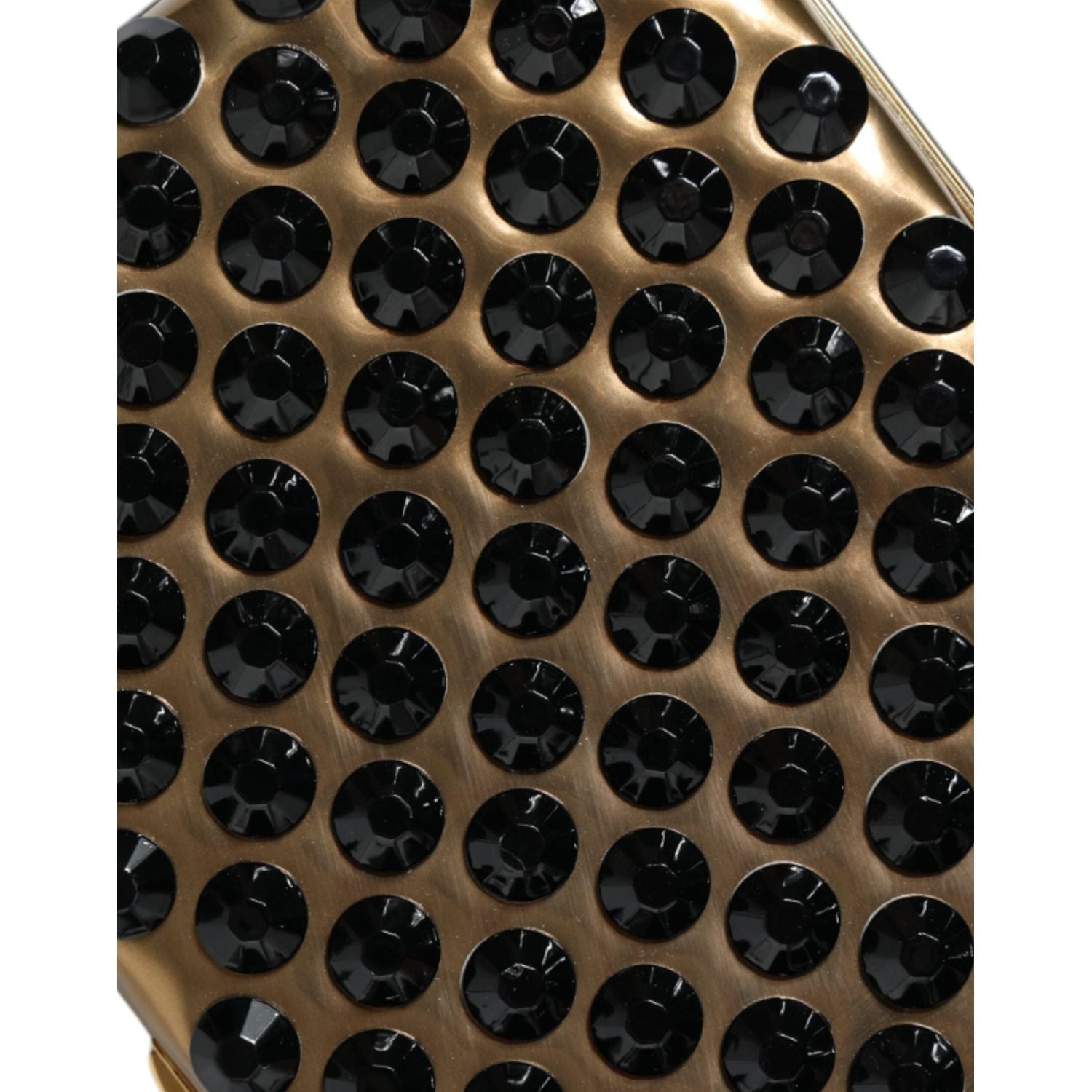 Dolce & Gabbana Gold Crystal Bifold Clutch Evening Party Women Purse Bag