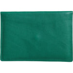 Dolce & Gabbana Green Leather Handbag Clutch Mini Purse Pouch Tablet Case