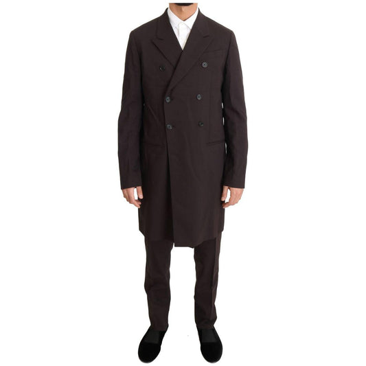 Dolce & Gabbana Bordeaux Wool Stretch Long 3 Piece Suit1728,3% Elastane (stretch),67345645728,Bordeaux,Clothing,Dolce & Gabbana,IT48 | M,Material: 97% Wool,Men,Men - Clothing,New with tags,Suits & Blazers - Clothing,Suits - Men - Clothing,Three-Piece Suit