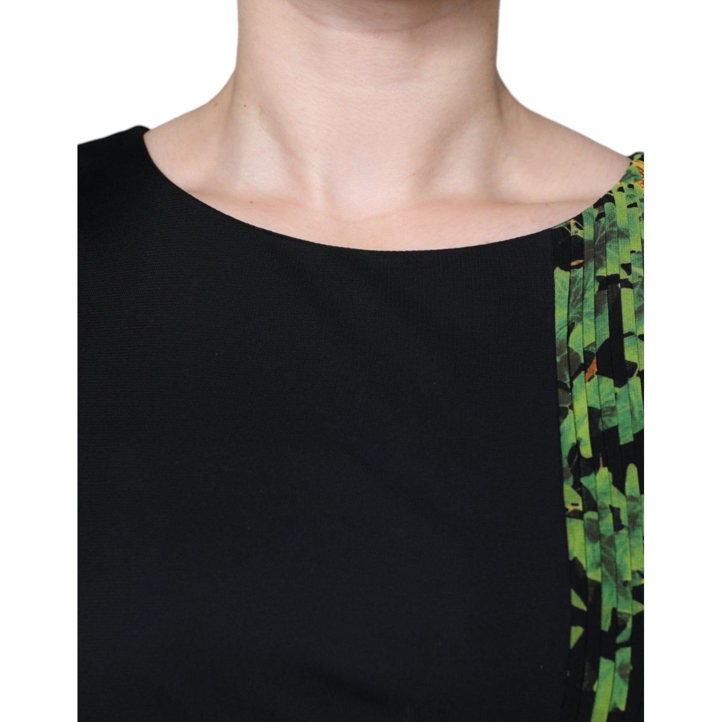 Roberto Cavalli Multicolor Floral Sheath Knee Length Dress