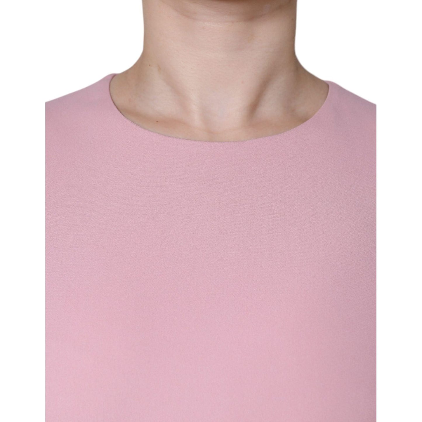 Dolce & Gabbana Pink A-line Viscose 3/4 Sleeves Dress