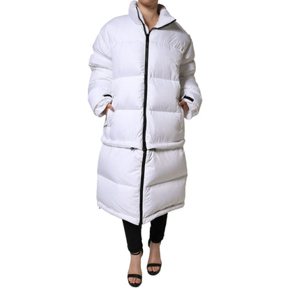 Dolce & Gabbana White Puffer Quilted Full Zip Coat Jacket 1728,67345645728,Clothing,Dolce & Gabbana,IT40|S,Jackets & Coats - Clothing,Jackets & Coats - Women - Clothing,Material: 100% Nylon,New with tags,Parkas - Jackets & Coats - Clothing,White,Women