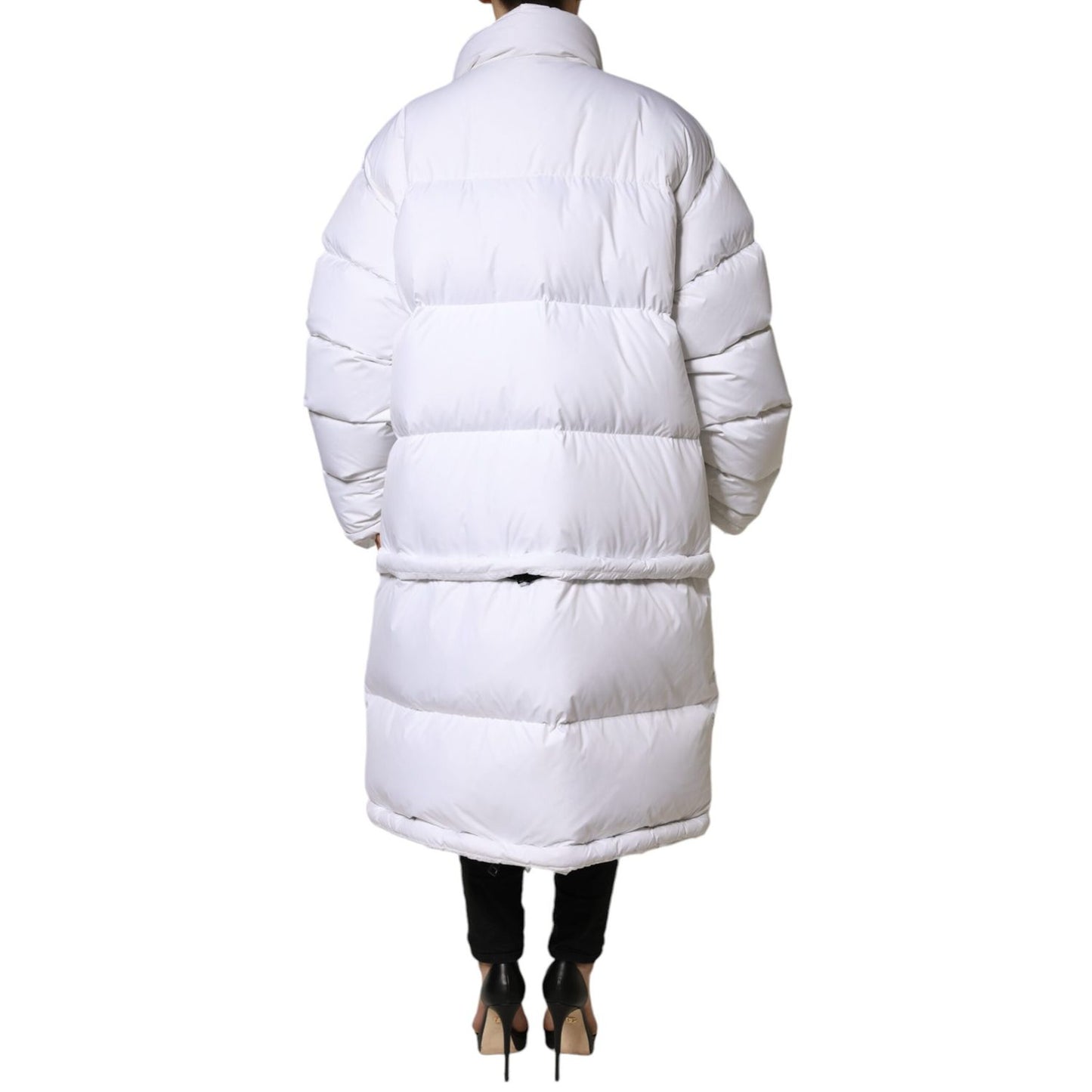Dolce & Gabbana White Puffer Quilted Full Zip Coat Jacket 1728,67345645728,Clothing,Dolce & Gabbana,IT40|S,Jackets & Coats - Clothing,Jackets & Coats - Women - Clothing,Material: 100% Nylon,New with tags,Parkas - Jackets & Coats - Clothing,White,Women