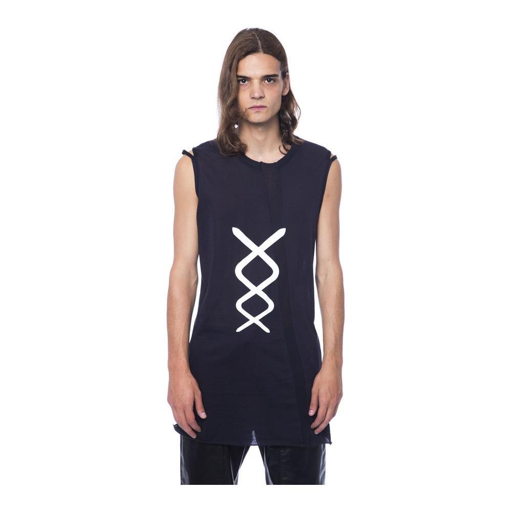 Nicolo Tonetto Black Cotton Tank Top